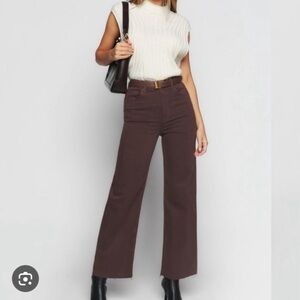 Reformation Emma High Rise Wide Leg Jeans